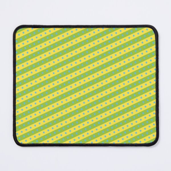 Item preview, Green Stripes Blue Stars Replicating Continuous Duplicating Pattern designed and sold by Alchemy-A-La-G.