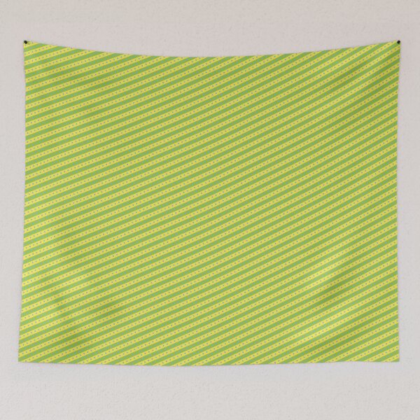 Item preview, Green Stripes Blue Stars Replicating Continuous Duplicating Pattern  designed and sold by Alchemy-A-La-G.