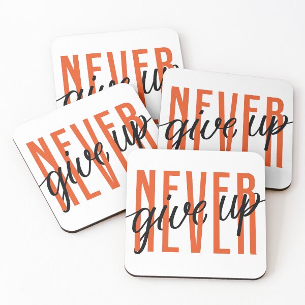 Item preview, Never Give Up: Motivational Illustration for Perseverance designed and sold by OpsDesing.