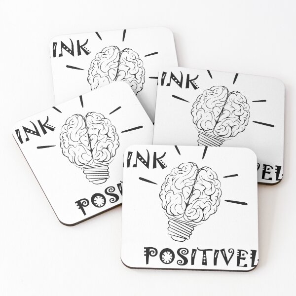 Item preview, think positively STICKER designed and sold by ArtUnssDesigns.