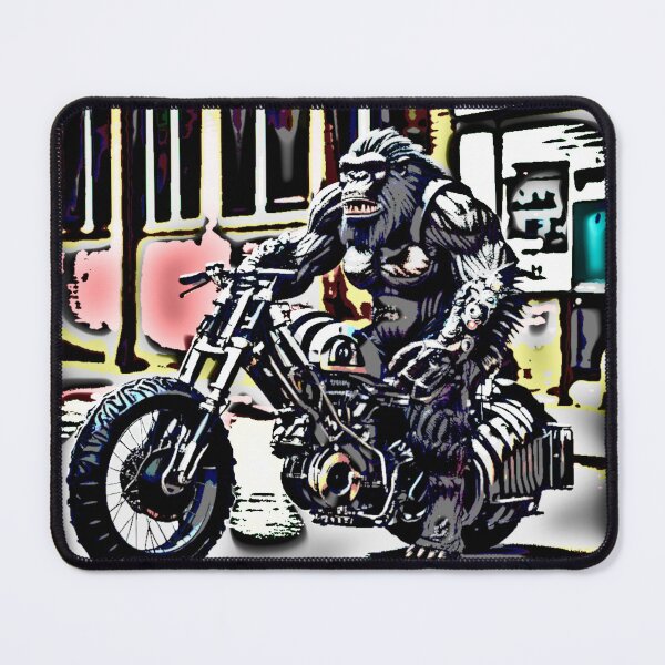 Item preview, gorilia with bike tileartwork 2024 designed and sold by tileartwork.