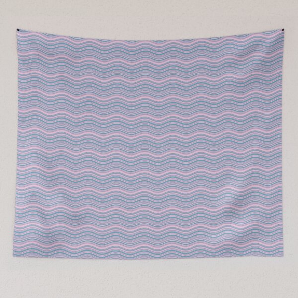 Item preview, Pink Purple & Blue Parallel Waves Replicating Continuous Pattern  designed and sold by Alchemy-A-La-G.