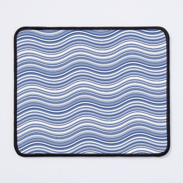 Item preview, Blue White & Grey Parallel Waves Replicating Continuous Pattern  designed and sold by Alchemy-A-La-G.