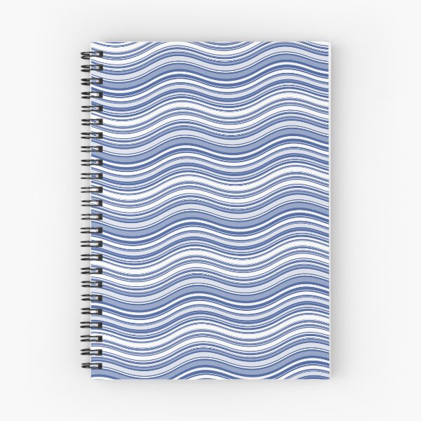 Item preview, Blue White & Grey Parallel Waves Replicating Continuous Pattern  designed and sold by Alchemy-A-La-G.