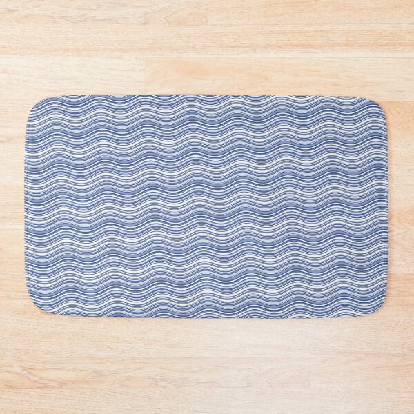 Item preview, Blue White & Grey Parallel Waves Replicating Continuous Pattern  designed and sold by Alchemy-A-La-G.