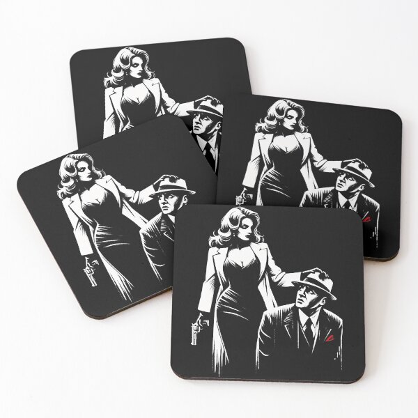 Item preview, Femme Fatale and Her Victim [Noir, Crime ] designed and sold by RESToRAPTOR.