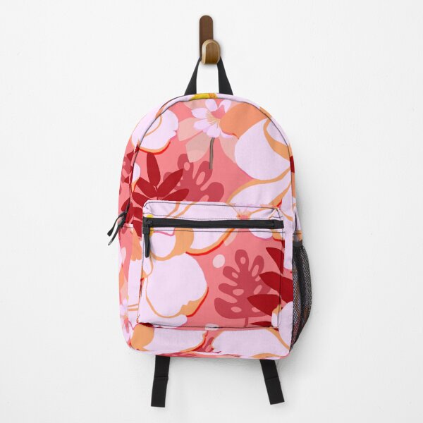 Item preview, Retro peach pink magnolias repeat designs artwork. designed and sold by Meteryards.