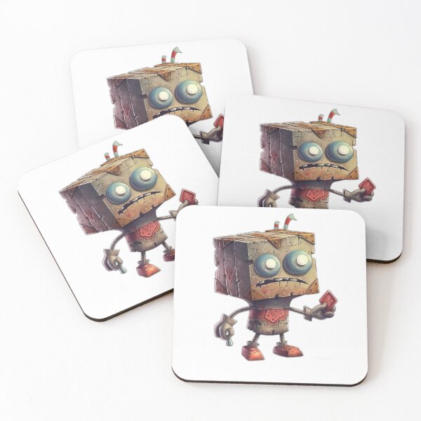Item preview, Sad Square Head Monster designed and sold by AIrtistIdea.