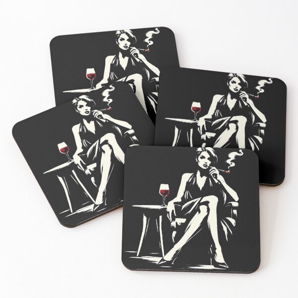 Item preview, Femme Fatale on the chair [Noir, Crime ] designed and sold by RESToRAPTOR.