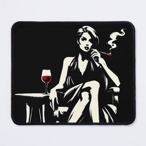 Item preview, Femme Fatale on the chair [Noir, Crime ] designed and sold by RESToRAPTOR.