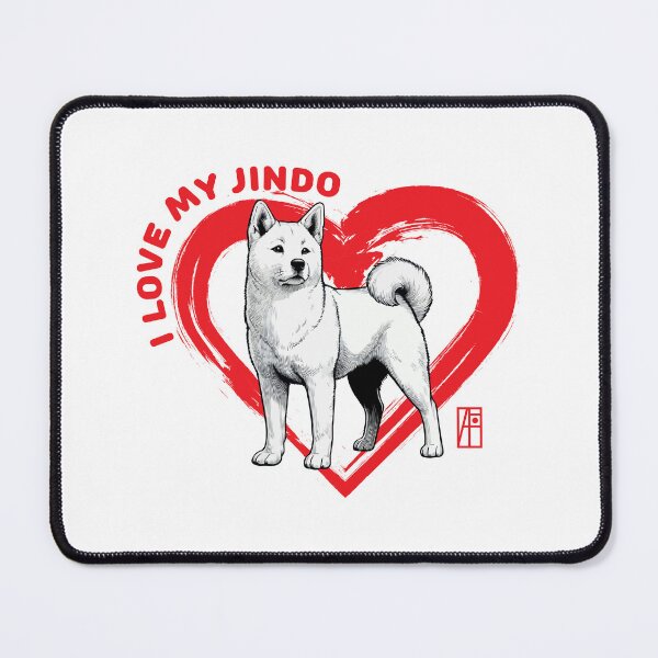 Item preview, I Love My Jindo - I Love my dog - Temperamental dog designed and sold by ArtProjectShop.