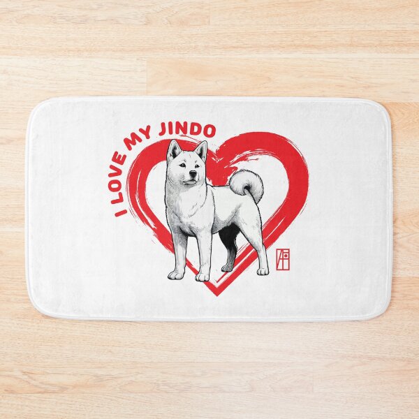 Item preview, I Love My Jindo - I Love my dog - Temperamental dog designed and sold by ArtProjectShop.