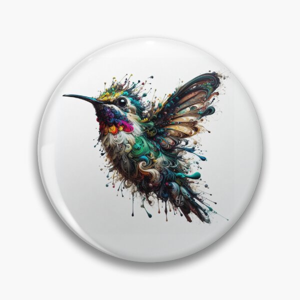 Item preview, Paint Splatter Hummingbird designed and sold by Heather Wooldridge.