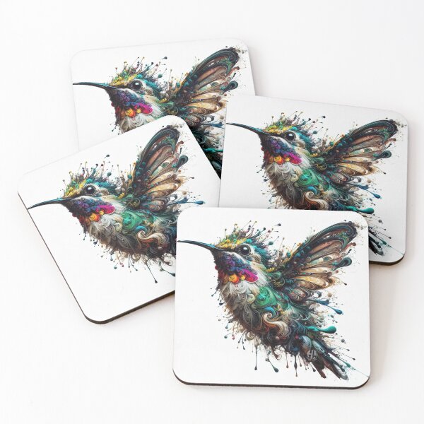 Item preview, Paint Splatter Hummingbird designed and sold by Heather Wooldridge.