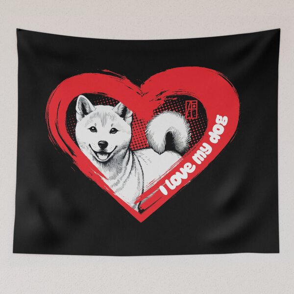 Item preview, I Love My Jindo - Temperamental dog - I Love my dog designed and sold by ArtProjectShop.