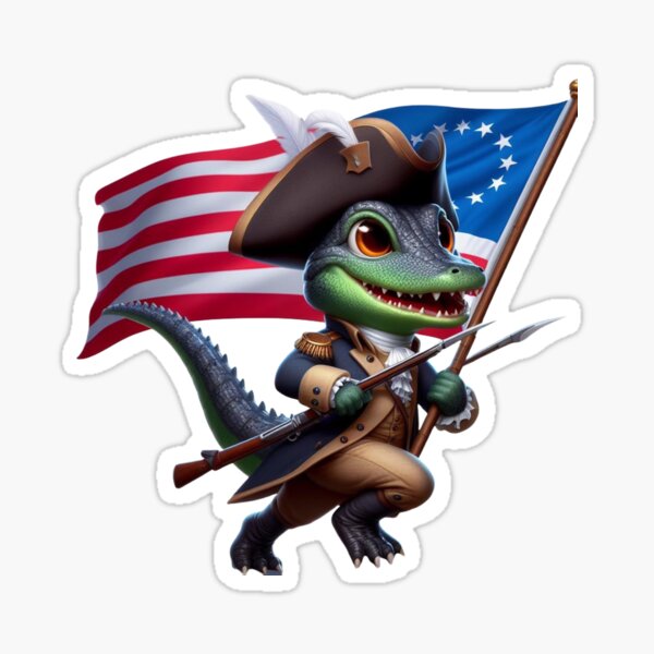 Croaky leading the revolution! Sticker