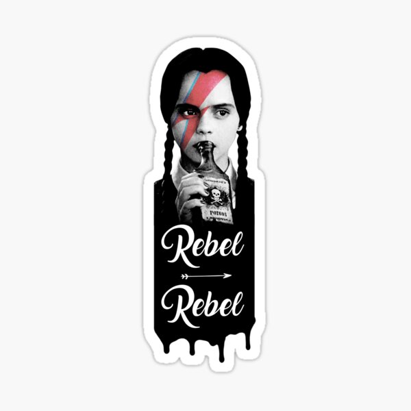 Wednesday Addams Rebel Sticker