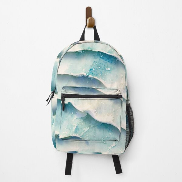 Item preview, Beautiful Blue Beach Seaside Waves Watercolor Surf Beach  designed and sold by InkAndTails.
