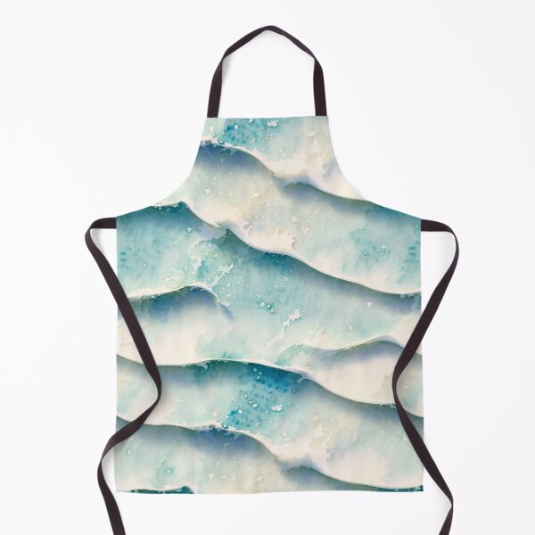 Item preview, Beautiful Blue Beach Seaside Waves Watercolor Surf Beach  designed and sold by InkAndTails.