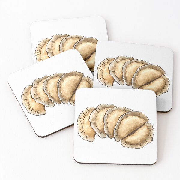 Item preview, Polish Pierogi Perogies Meal Hand-Drawn Food Illustration designed and sold by meganohm.