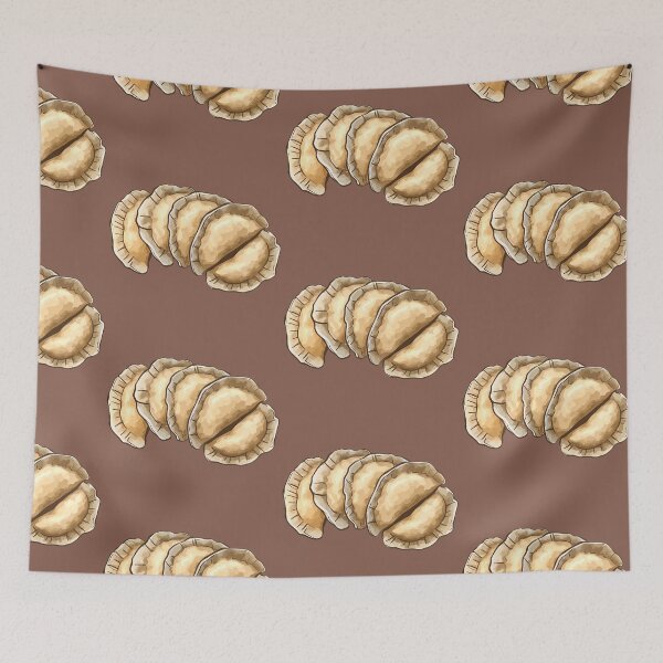 Item preview, Polish Pierogi Perogies Meal Hand-Drawn Food Illustration designed and sold by meganohm.