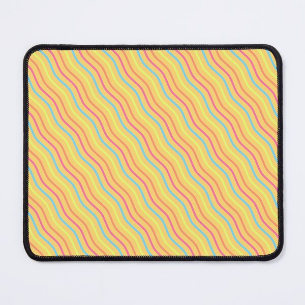 Item preview, Happy Yellow Rainbow Parallel Diagonal Waves Continuous Pattern designed and sold by Alchemy-A-La-G.