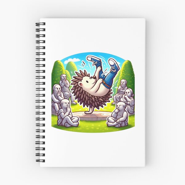 Item preview, Hedgehog Hustle: Stones Rock the Breakdance Floor! designed and sold by AI-Only Creations.