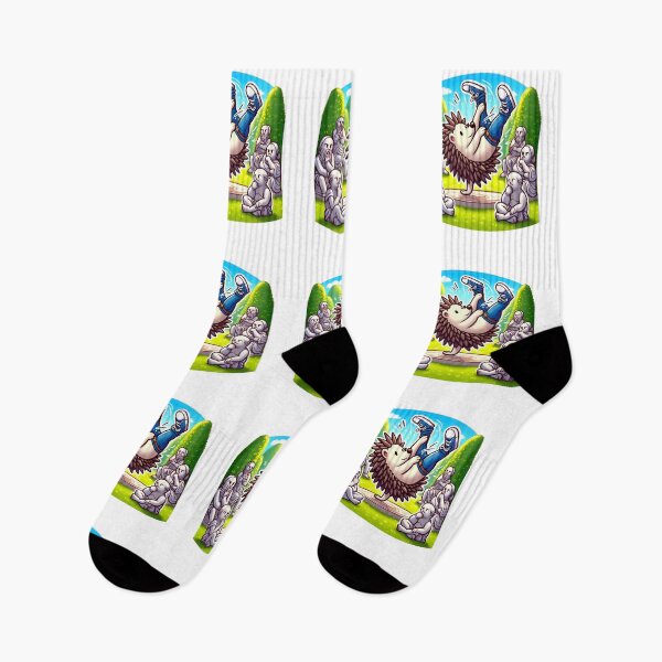 Item preview, Hedgehog Hustle: Stones Rock the Breakdance Floor! designed and sold by AI-Only Creations.