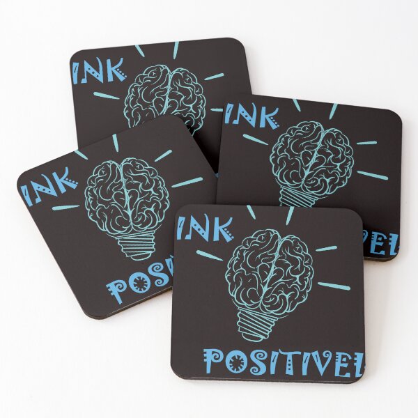 Item preview, think positively STICKER designed and sold by ArtUnssDesigns.
