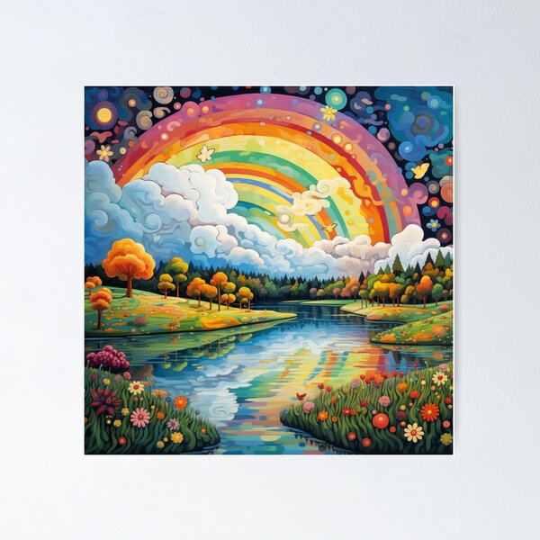 Item preview, Rainbow Lake  designed and sold by Neika Shimm Designs.
