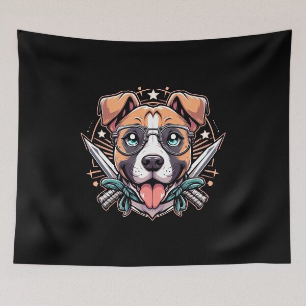 Item preview, hipster dog designed and sold by kombos.