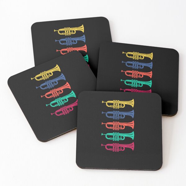 Item preview, Colorful trumpets designed and sold by Gilpro Designs.