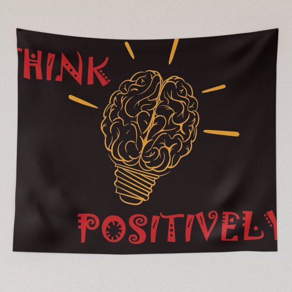 Item preview, think positively STICKER designed and sold by ArtUnssDesigns.