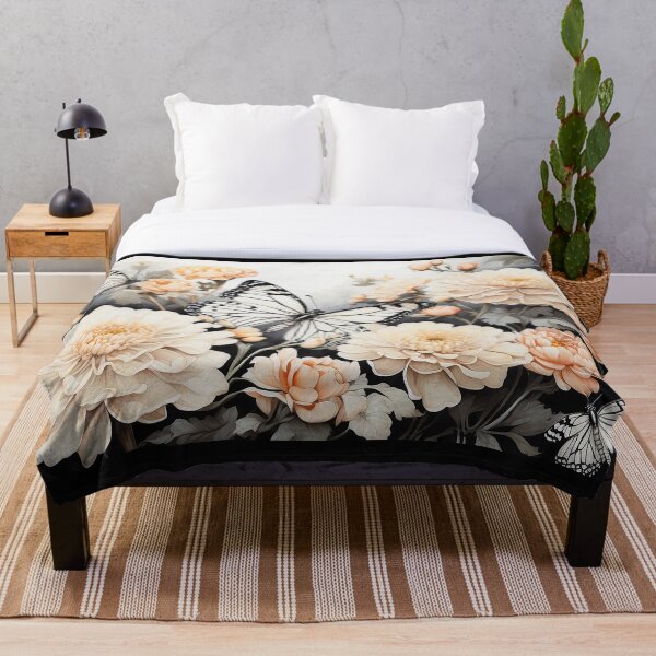 Item preview, Monarch Butterflies and Chrysanthemums designed and sold by GWEverything.