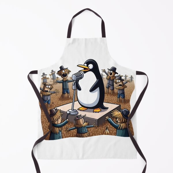Artikelvorschau, Penguin's Pluck: Scarecrow Headbang Extravaganza! entworfen und verkauft von AI-Only Creations.