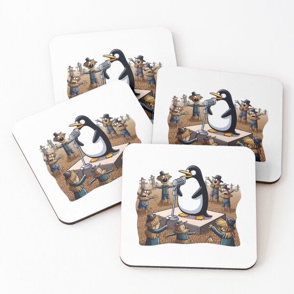 Artikelvorschau, Penguin's Pluck: Scarecrow Headbang Extravaganza! entworfen und verkauft von AI-Only Creations.