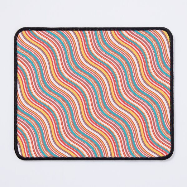 Item preview, Pinks Teal & White Colorful Parallel Waves Continuous Pattern designed and sold by Alchemy-A-La-G.