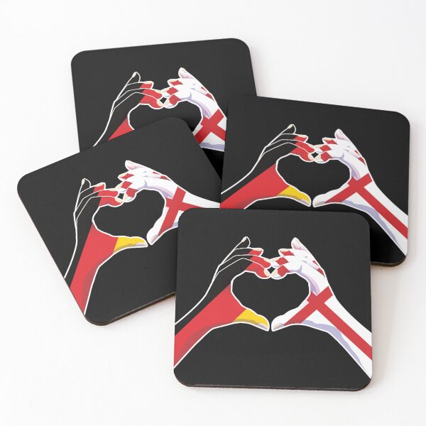 Item preview, England English Germany German Love Heart Peace designed and sold by FlagX.