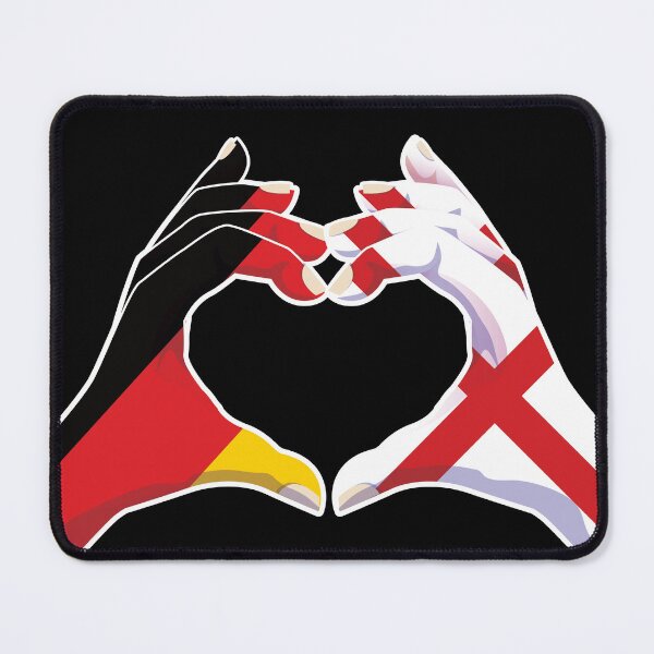 Item preview, England English Germany German Love Heart Peace designed and sold by FlagX.