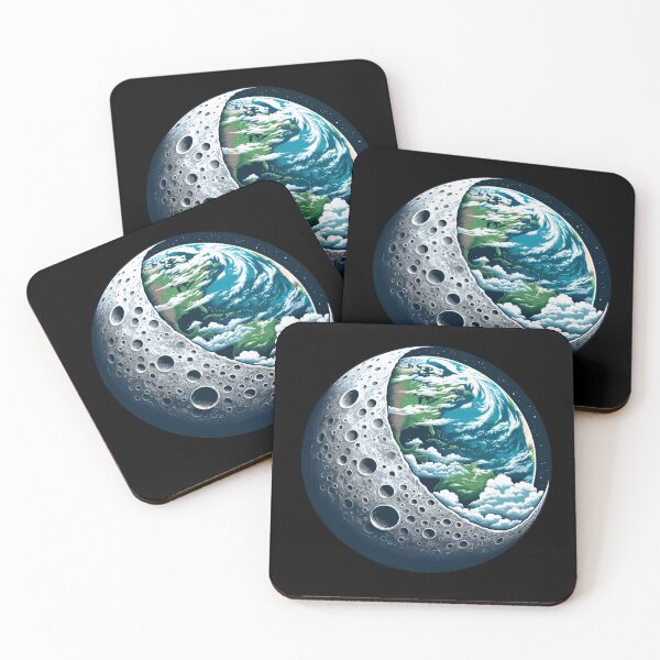 Item preview, Planet Earth and Its Moon: Celestial Wonder designed and sold by sweetbelle.