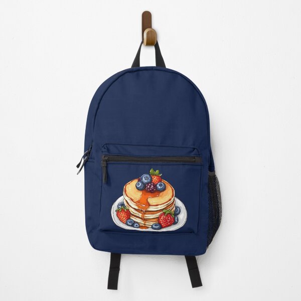 Item preview, Delicious Pancake Breakfast with Fresh Fruit Hand-Drawn Food illustration designed and sold by meganohm.