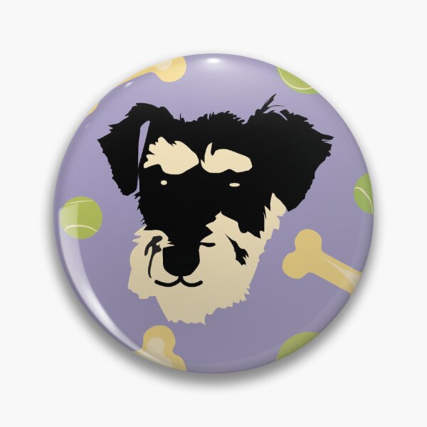 Item preview, Schnauzer Puppy with Tennis Balls and Bones designed and sold by 19thAmendment.