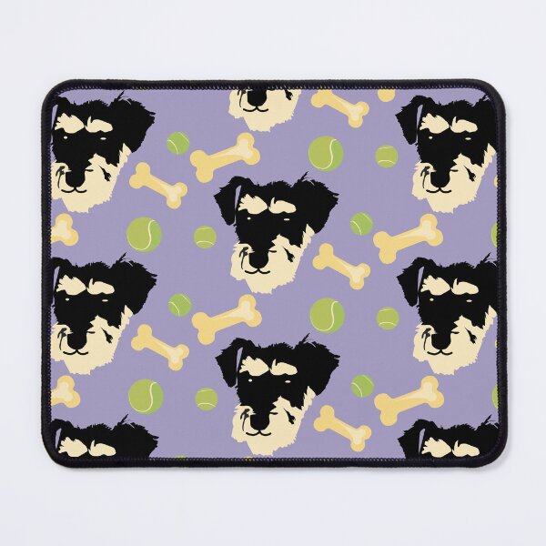 Item preview, Schnauzer Puppy with Tennis Balls and Bones designed and sold by 19thAmendment.