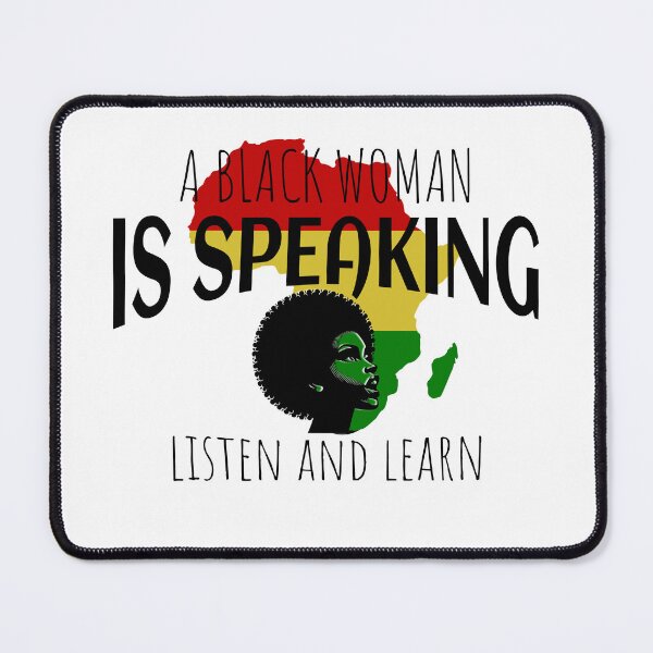 Item preview, A Black Woman Is Speaking designed and sold by Furahisha.