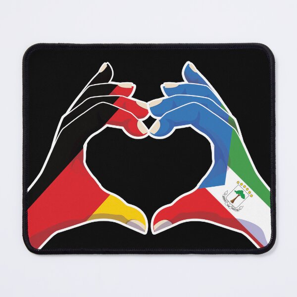 Item preview, Equatorial Guinea Equatoguinean Germany German Love Heart Peace designed and sold by FlagX.