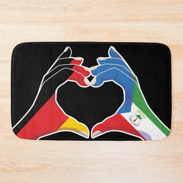 Item preview, Equatorial Guinea Equatoguinean Germany German Love Heart Peace designed and sold by FlagX.