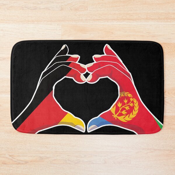 Item preview, Eritrea Eritrean Germany German Love Heart Peace designed and sold by FlagX.