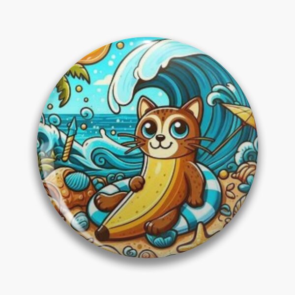 Item preview, " Banana Cat Gif". Cute banana in a Sea Shure  designed and sold by Obinne.