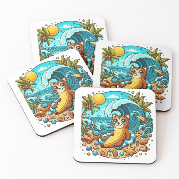Item preview, " Banana Cat Gif". Cute banana in a Sea Shure  designed and sold by Obinne.