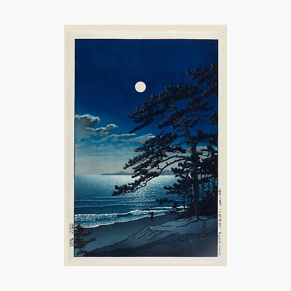 Moon Over Ocean Wall Art for Sale